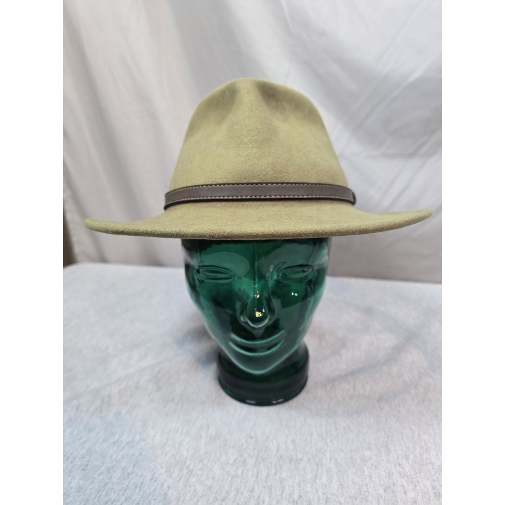 Dorfman Pacific Brown Wool Felt Fedora Hat Indiana Jones Made In The USA XL